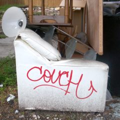 abandoned couches